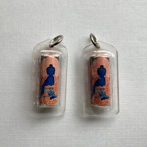 New Import Medicine Buddha Pendant w/ Blessed Mantra Spirituality Gifts Boho Art